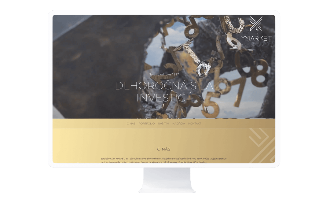 M-MARKET – pôvodná verzia webu