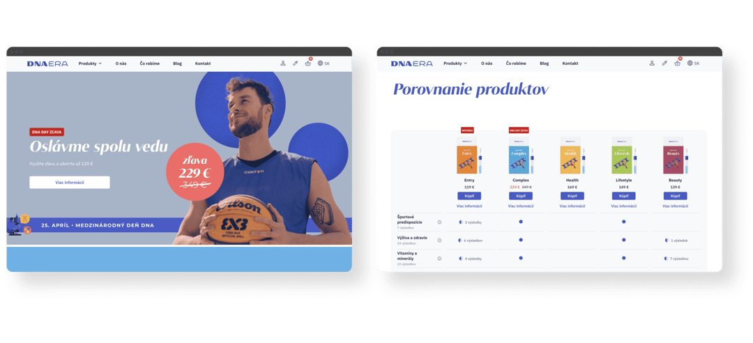 DNA ERA – redesign previews