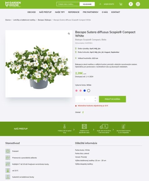 Gardenhouse.sk – detail produktu