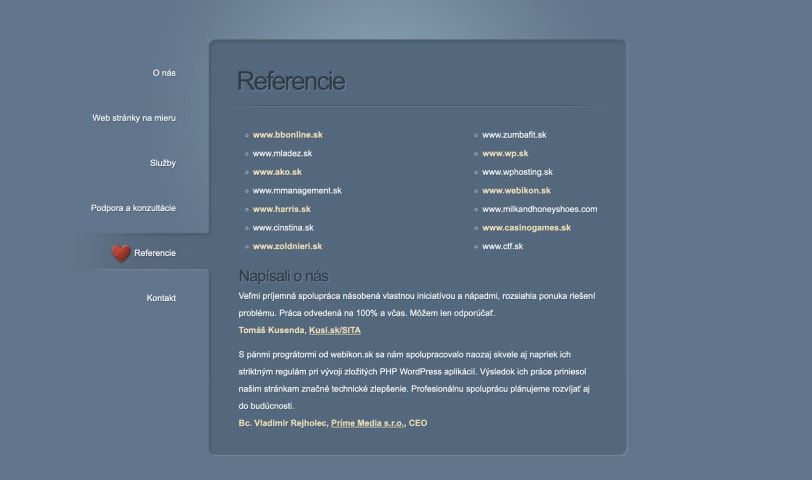 Spustenie webu webikon.sk