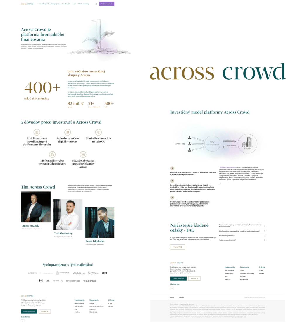 Across Connect – mobilná aplikácia